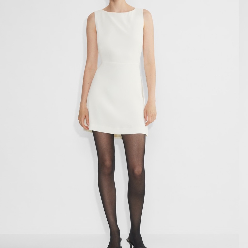 Babaton White Sheath Mini Dress for Cocktail
